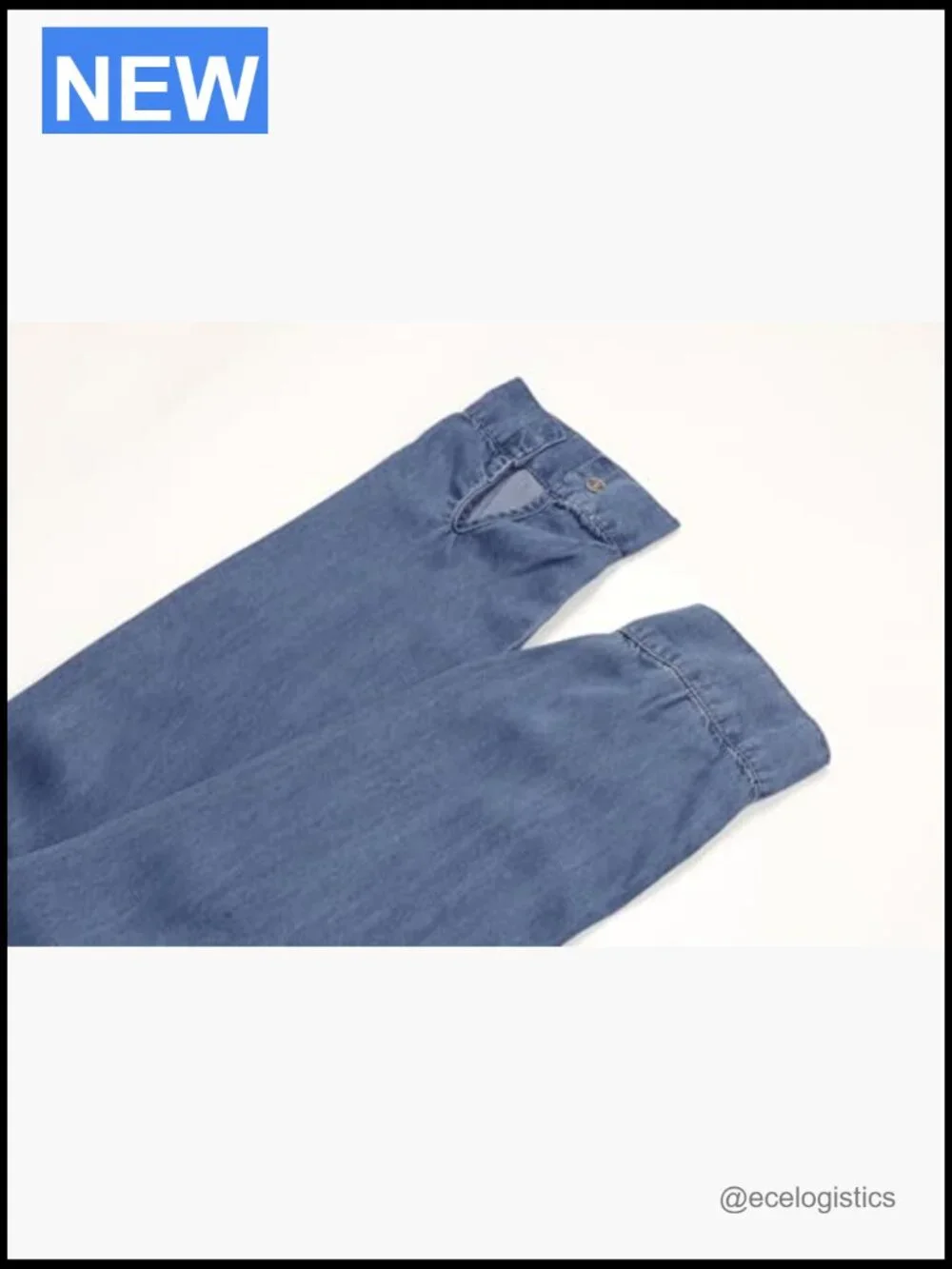 Casual Long Sleeve Button Down Jean Shirt Dress with Pockets Midi Swing - Picture 6 of 7
